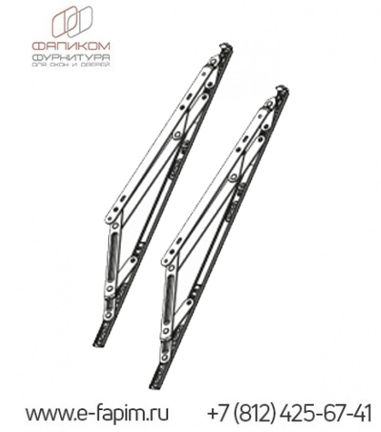 Фрикционные ножницы внешнего открывания (ПАРА) 1800-2000 мм Stublina 4060.08