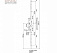 Замок многозапорный Elementis ригель с фалевой защелкой (привод от ручки) 35/92/16/1600-2200