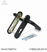 Ручка на планке Apecs HP-72 1303-BL (SPRING), черная, для установки на эвакуационные двери