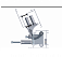 Петля скрытая VL Band AL до 120 кг Dr Hahn для Alutech W62/W72 анодиров. EV1