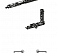 Комплект скрытых поворотно-откидных петель и ножниц Fapim 1200 левые/правые