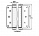 Петля HAFELE для маятниковых дверей до 40 кг. Толщина двери 35-40 мм, нержавеющая сталь
